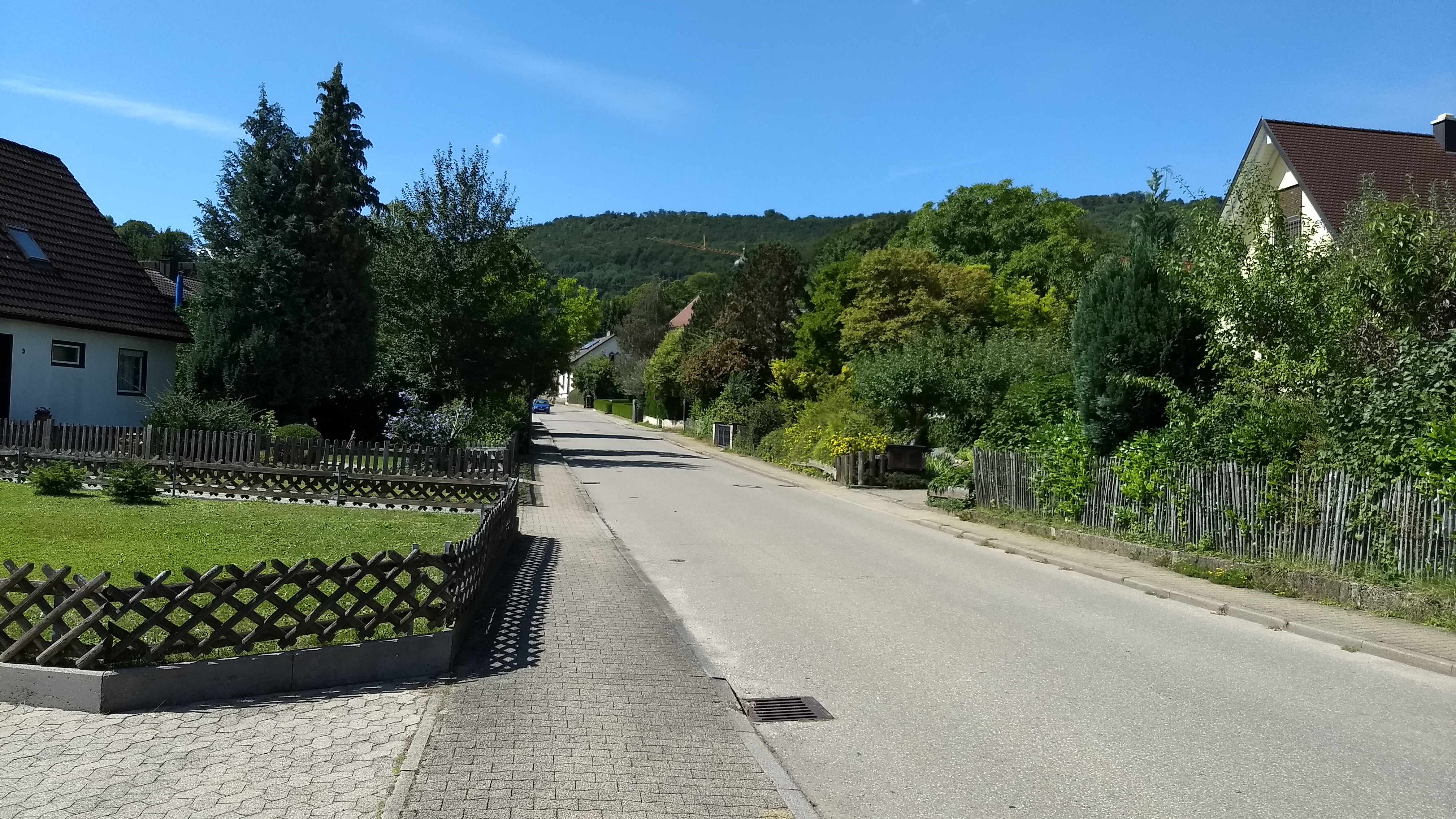 The road through Wittnau up to Schönberg.